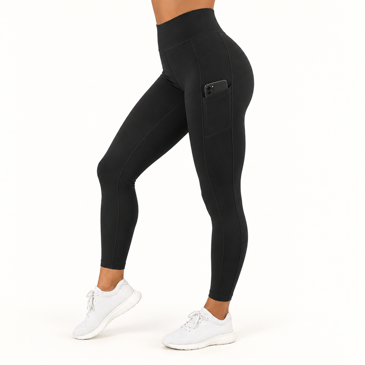 07 legging serre taille noir poche telephone