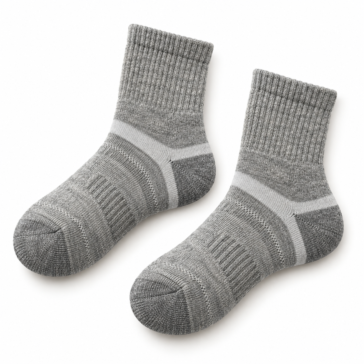 Chaussettes Randonnée Grises – Gris, conversion maille