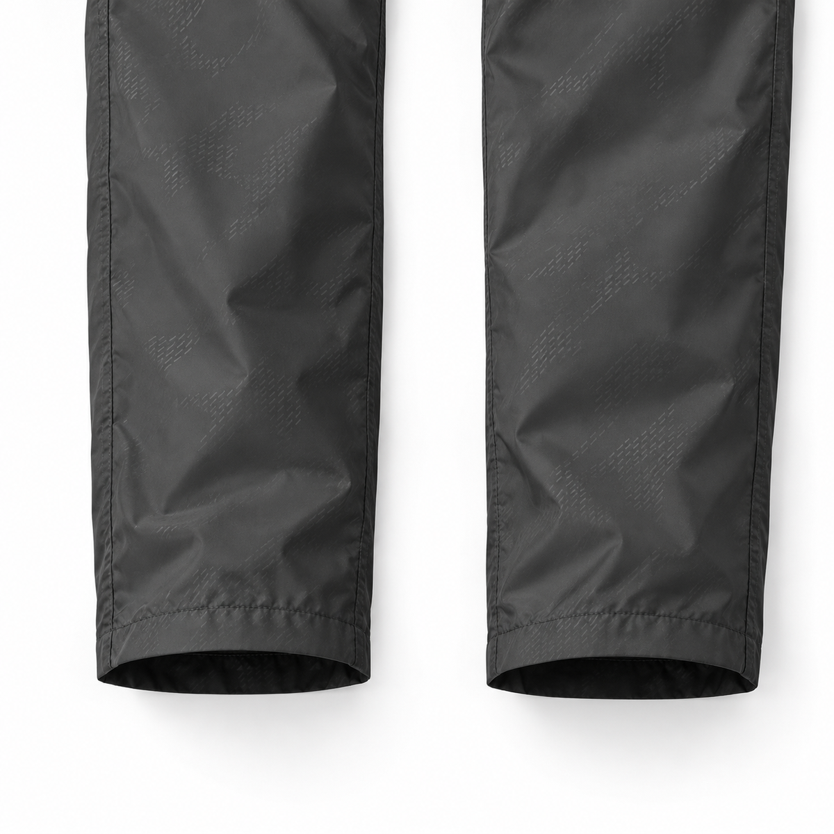 Pantalon de randonnée nordique gris — détail des ourlets