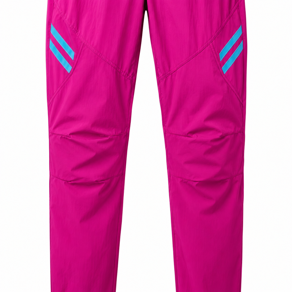 Pantalon de randonnée rose — genoux articulés et coutures