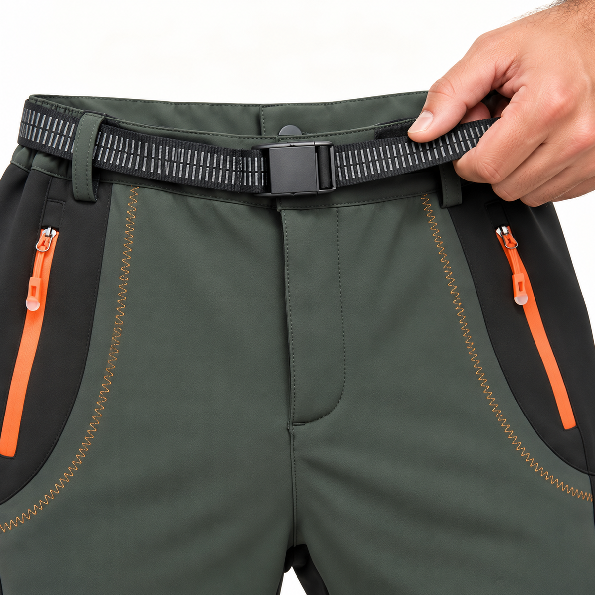 Ceinture réglable du pantalon de randonnée homme grande taille