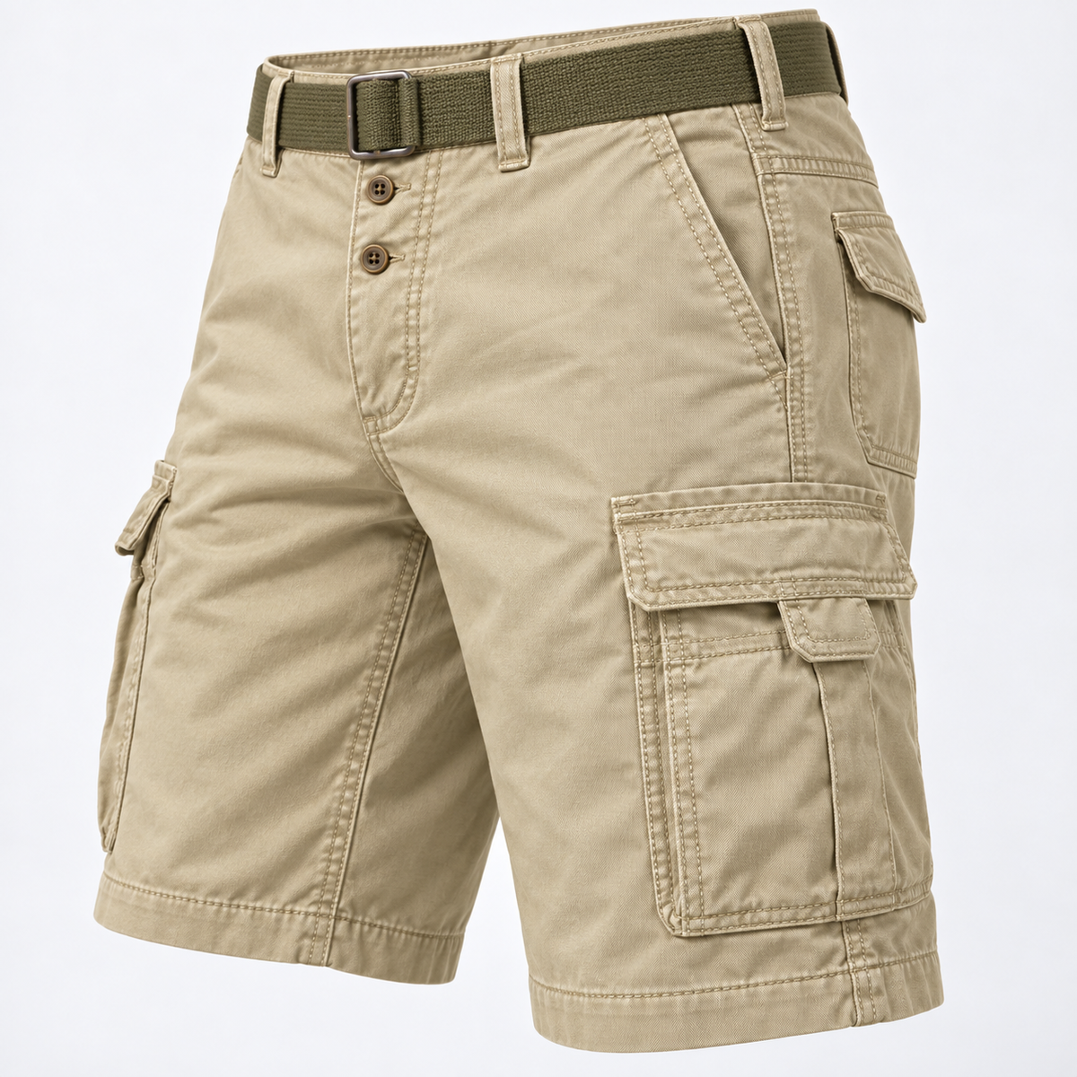 07 short mi long randonnee homme poches cargo