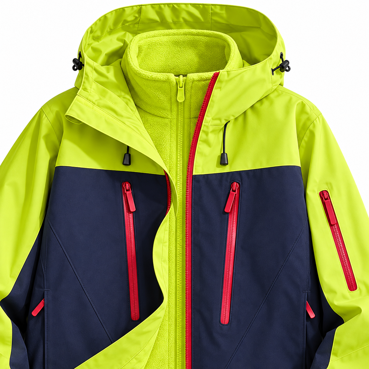 Veste 2 en 1 femme randonnée – détail poches zippées