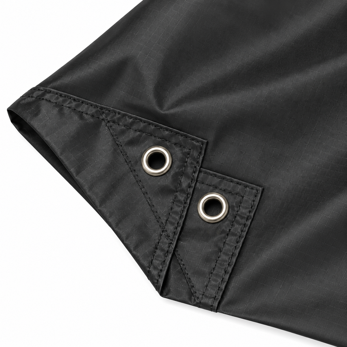 Veste de pluie longue homme détail œillets
