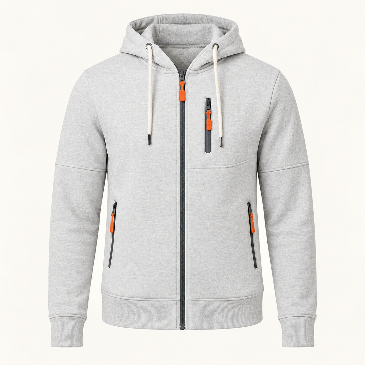 Veste randonnée hoodie – détail poches basses zippées