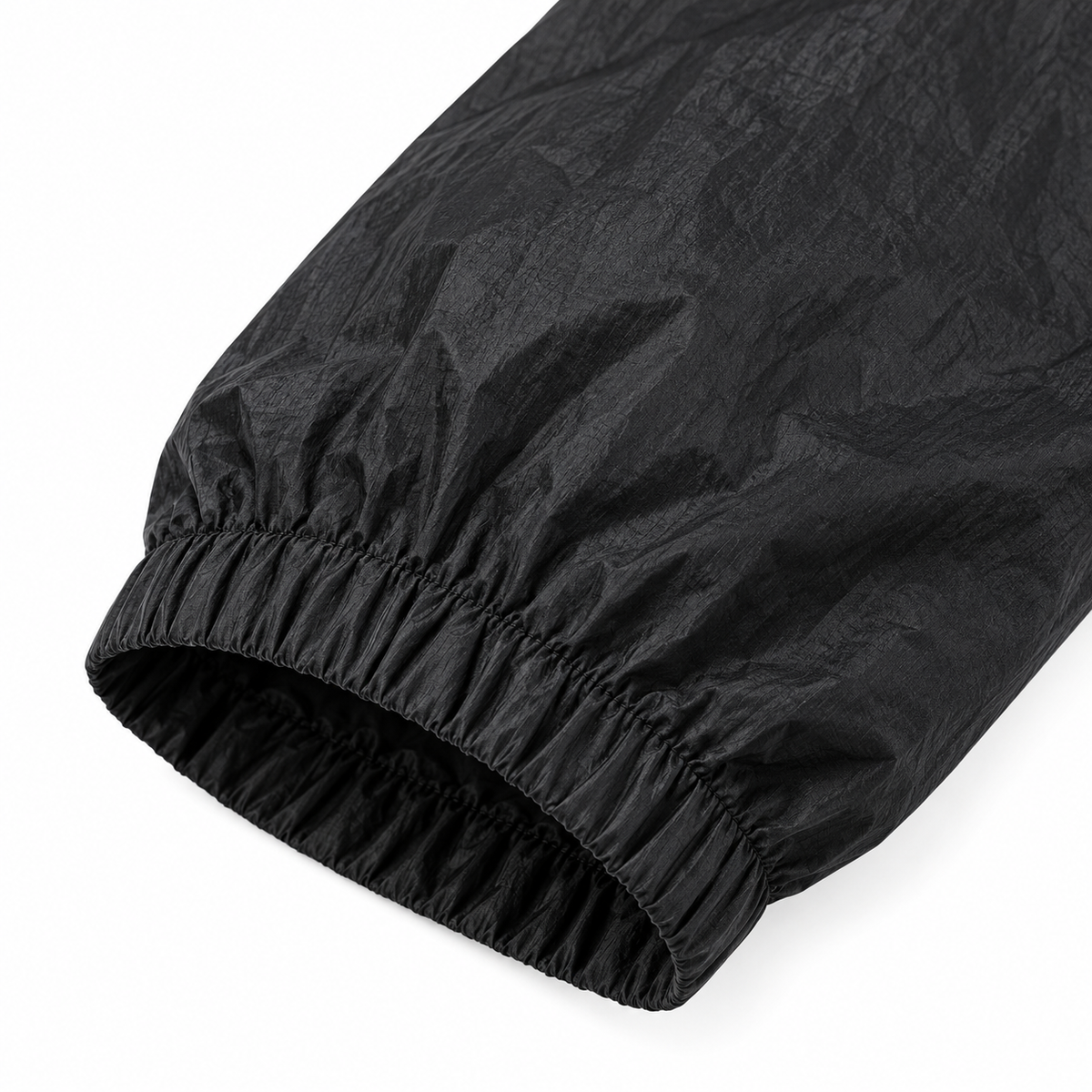 Poignet élastiqué et tissu léger de veste imperméable respirante noire