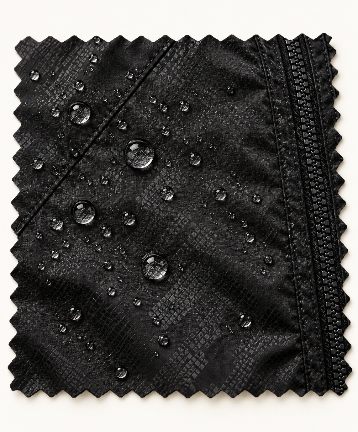 Veste randonnée noire homme – tissu avec gouttes d’eau