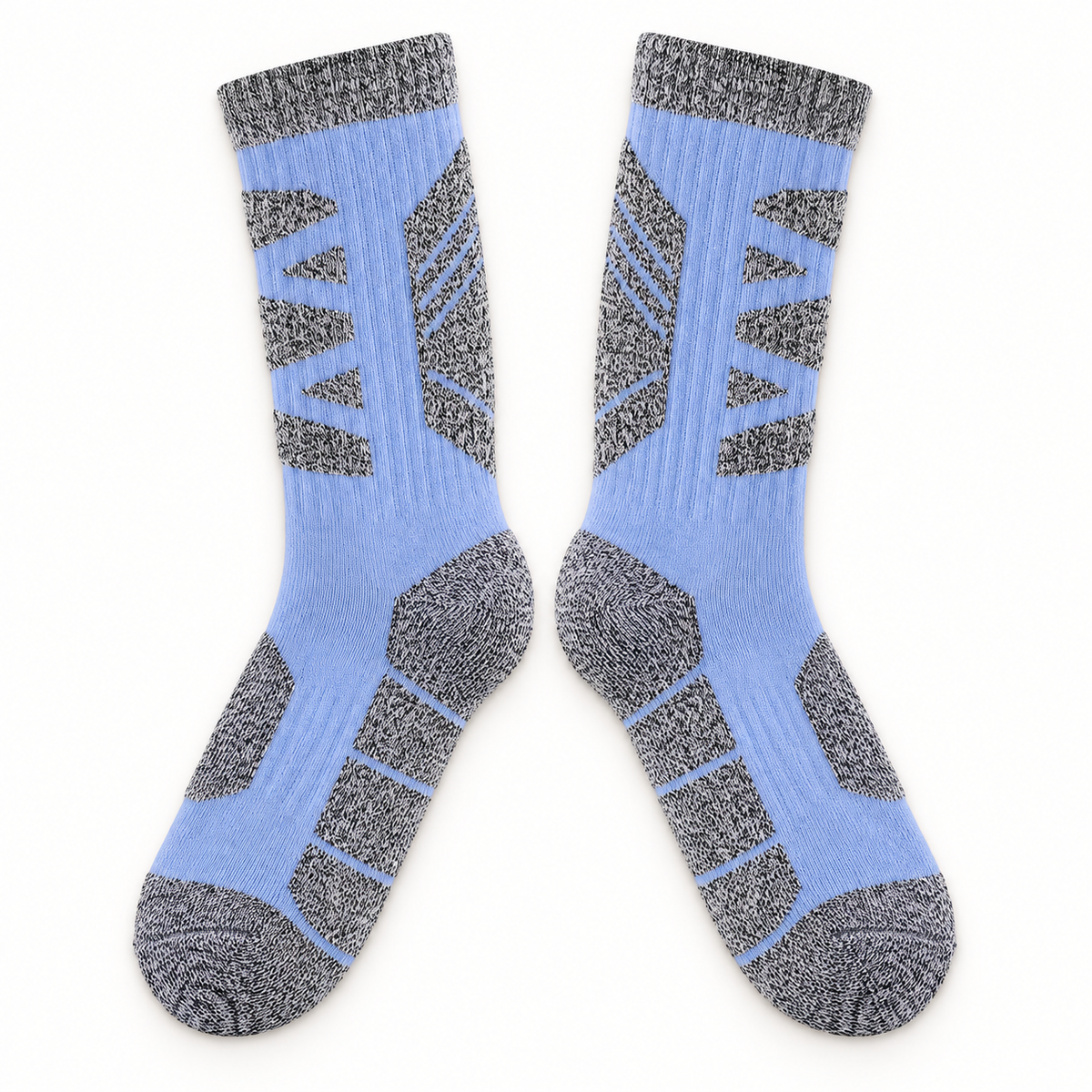 Chaussettes randonnée hiver homme bleu – semelles
