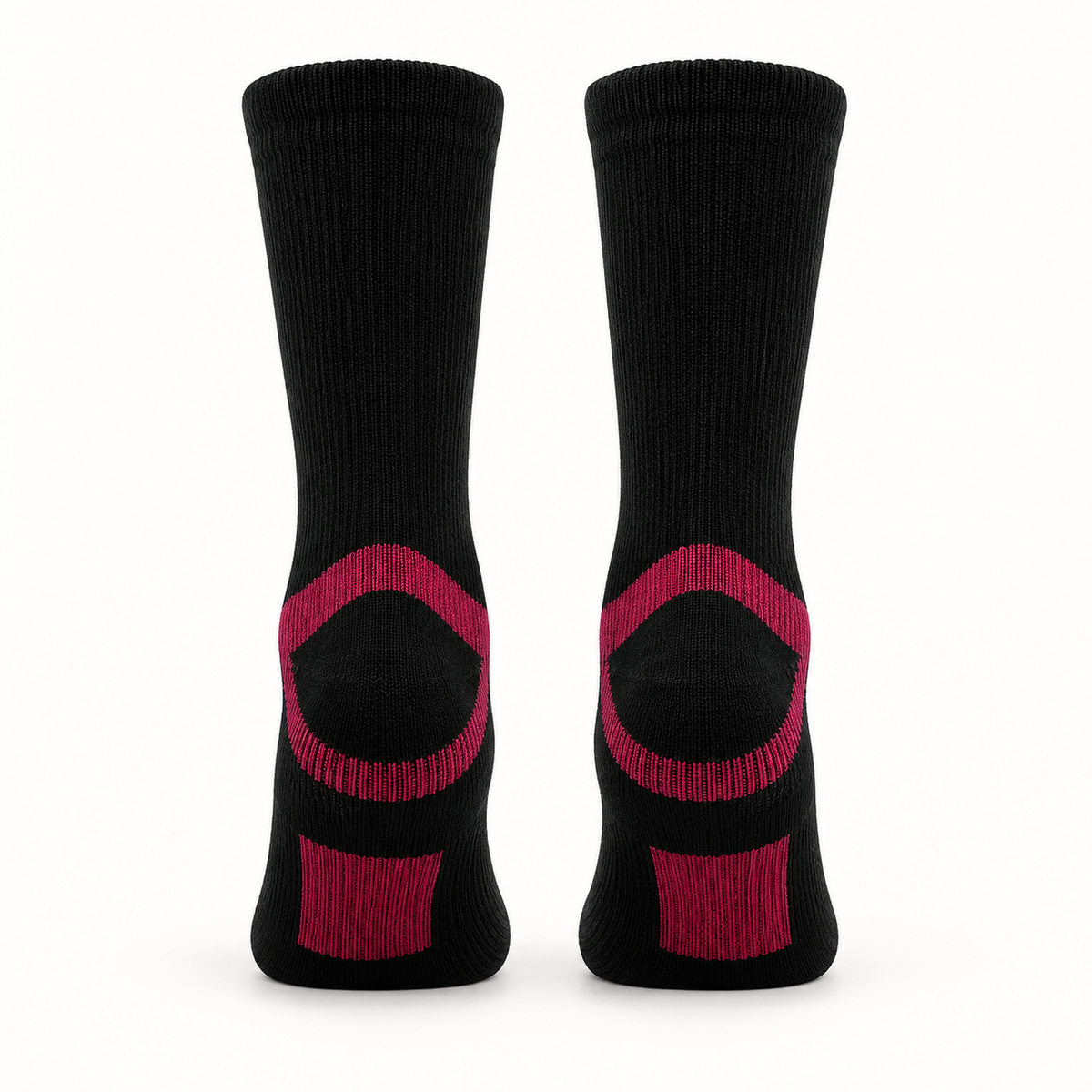 Chaussettes de randonnée noir et rouge – arrière