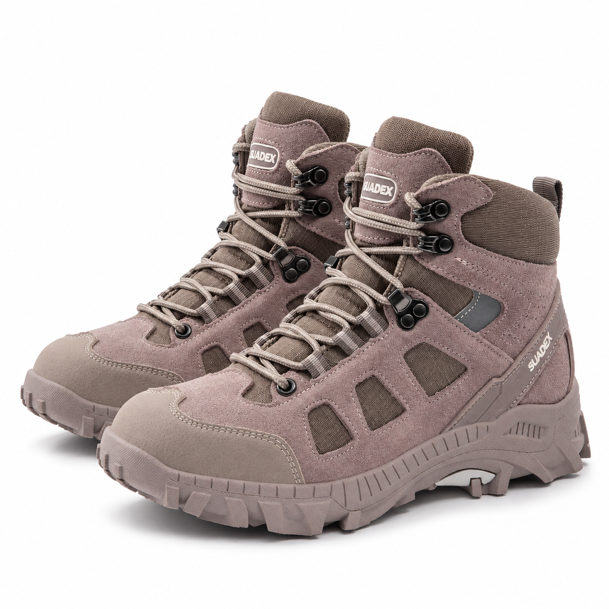 Chaussure randonnée coquée rose – vue trois-quarts
