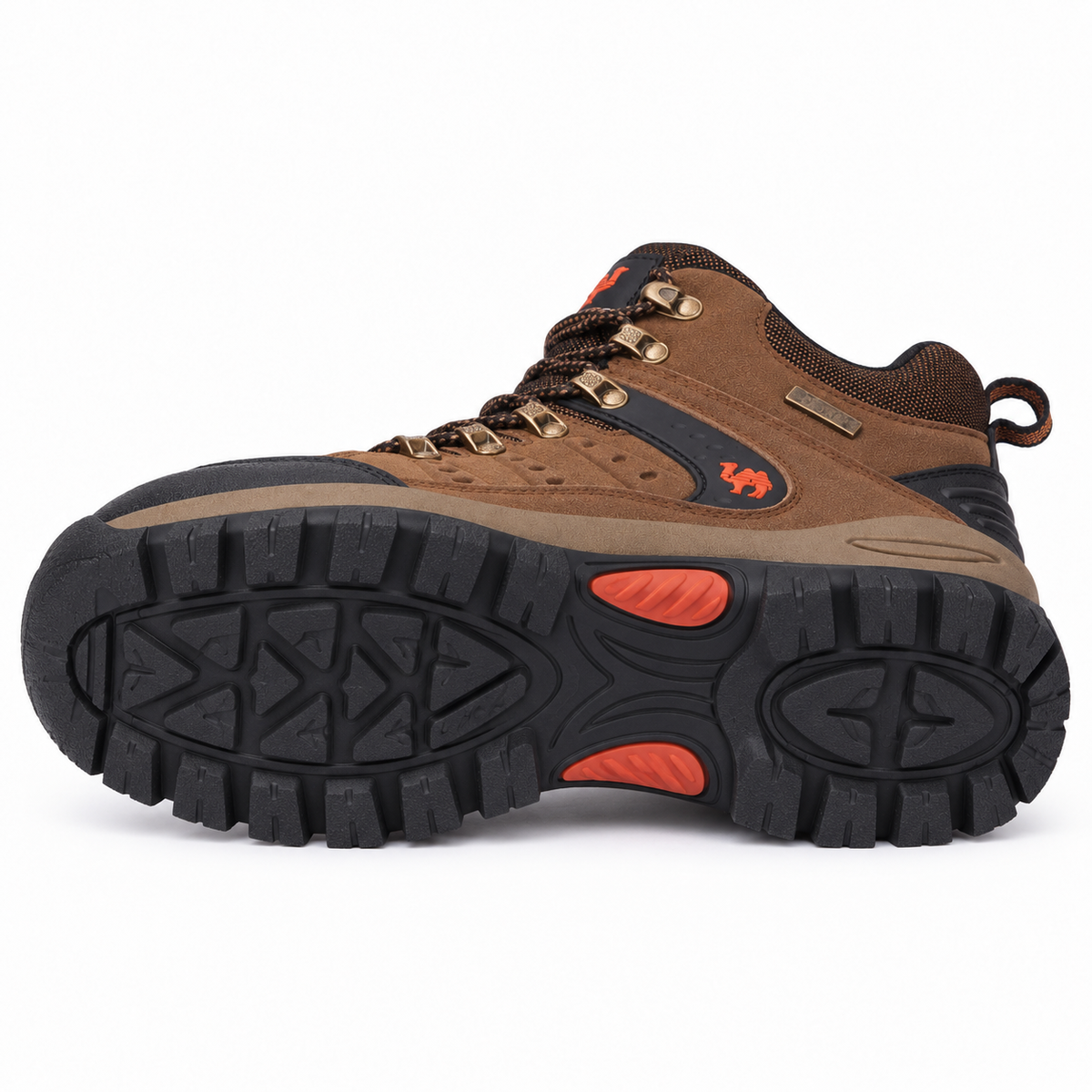 Chaussure randonnée femme marron Peru couchée – semelle entière