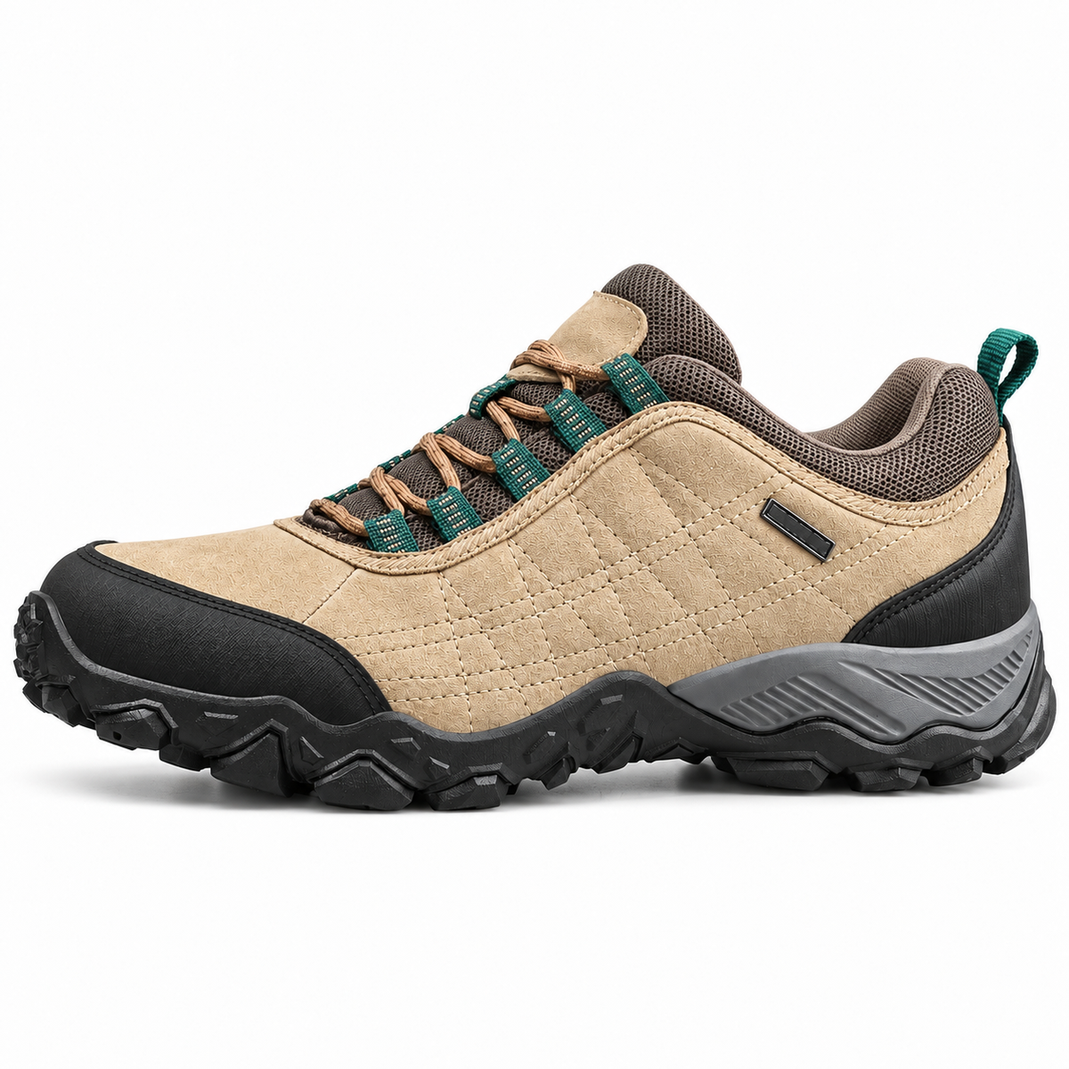 Chaussure randonnée homme basse légère tan vue de profil