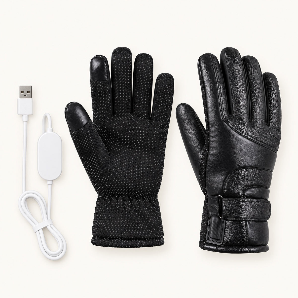 Gant chauffant tactile — paire et câble chauffant