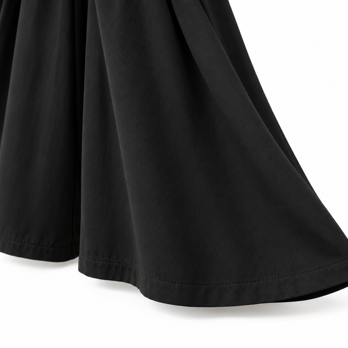 Tissu fluide de la jupe short randonnée femme noire