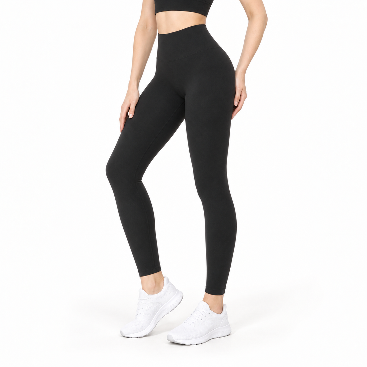 08 legging taille haute noir maintien