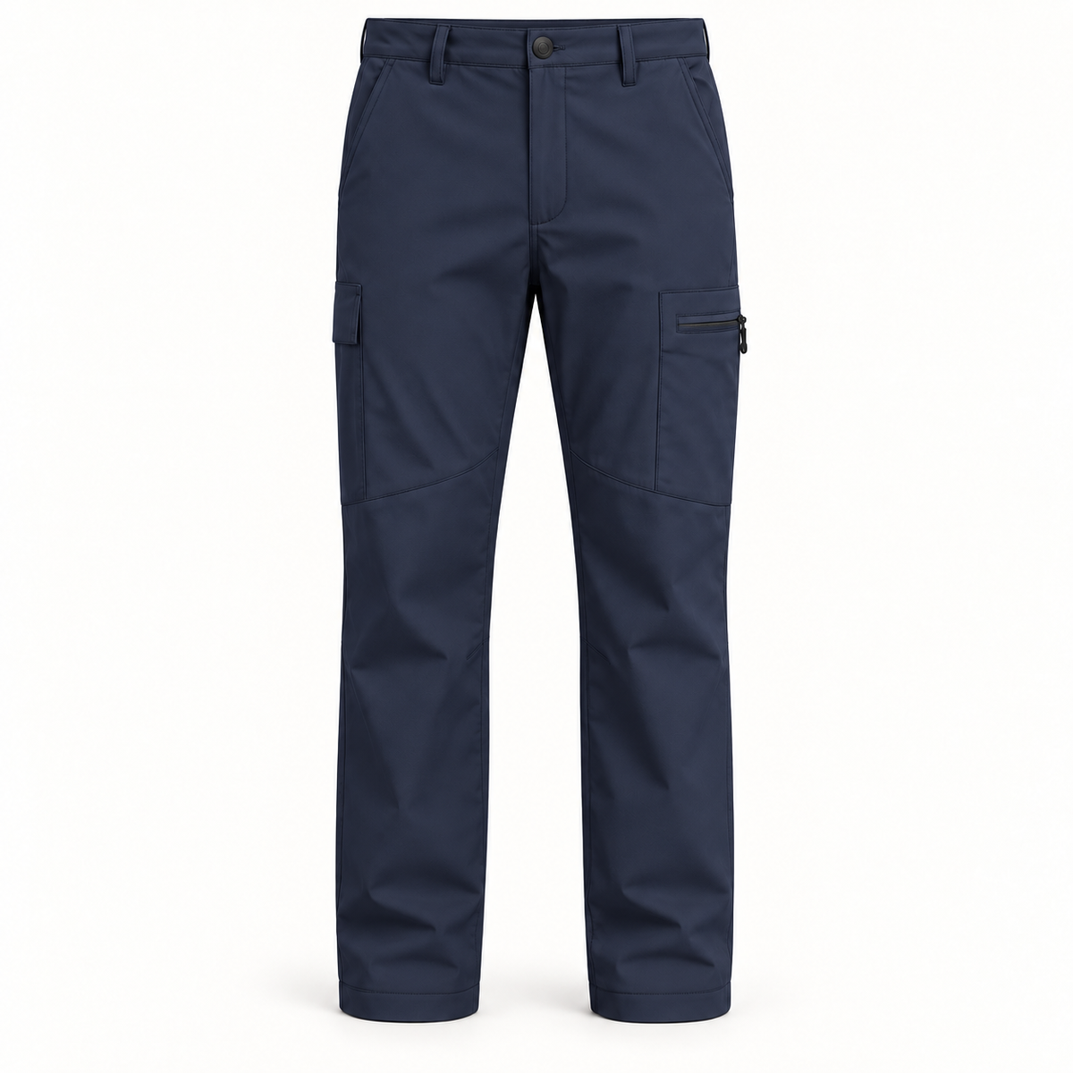 Pantalon randonnée beige modèle bleu — packshot frontal