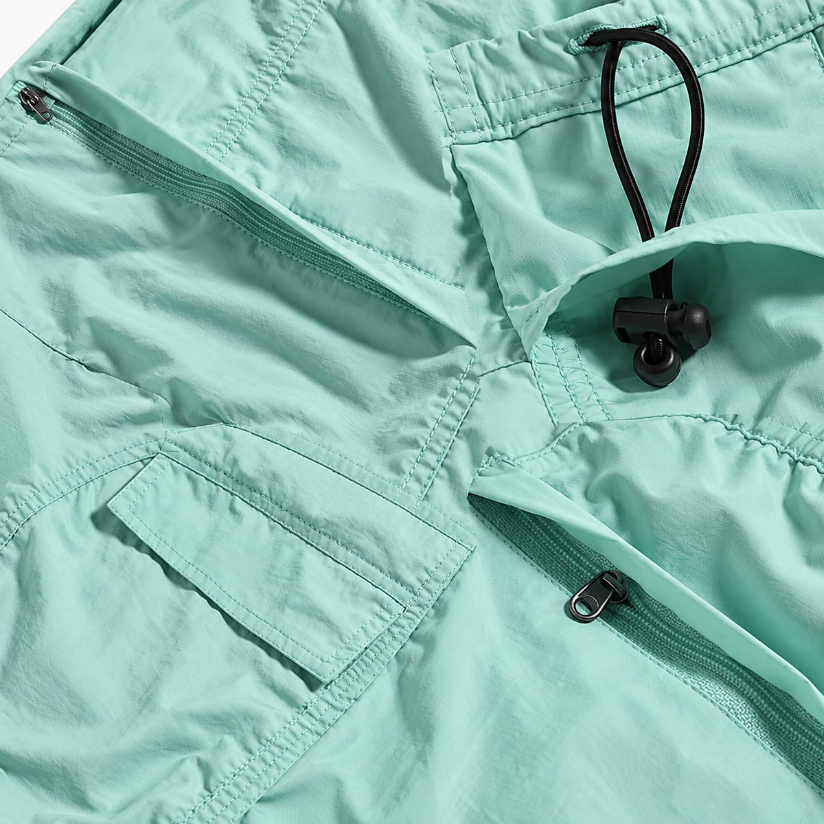 Tissu nylon léger du pantalon randonnée écologique vert clair