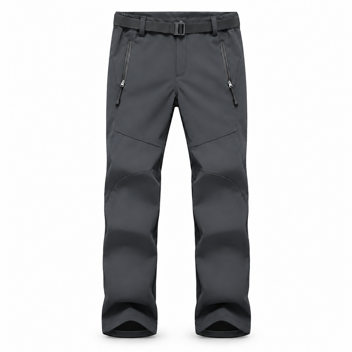 Pantalon randonnée femme large gris anthracite — packshot frontal