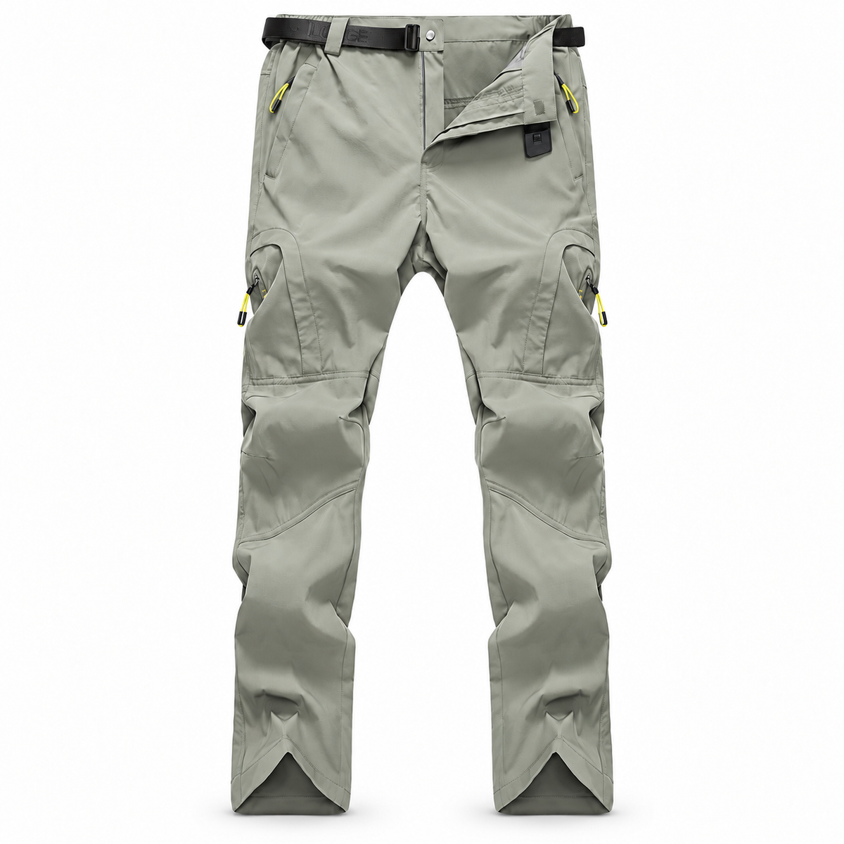 Pantalon randonnée homme large gris — genoux renforcés