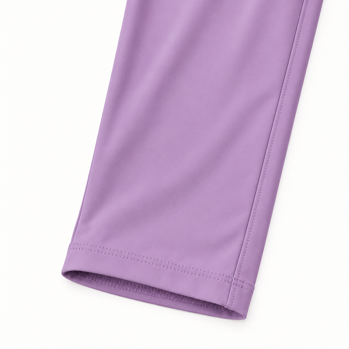 Pantalon randonnée stretch femme violet — finition cheville