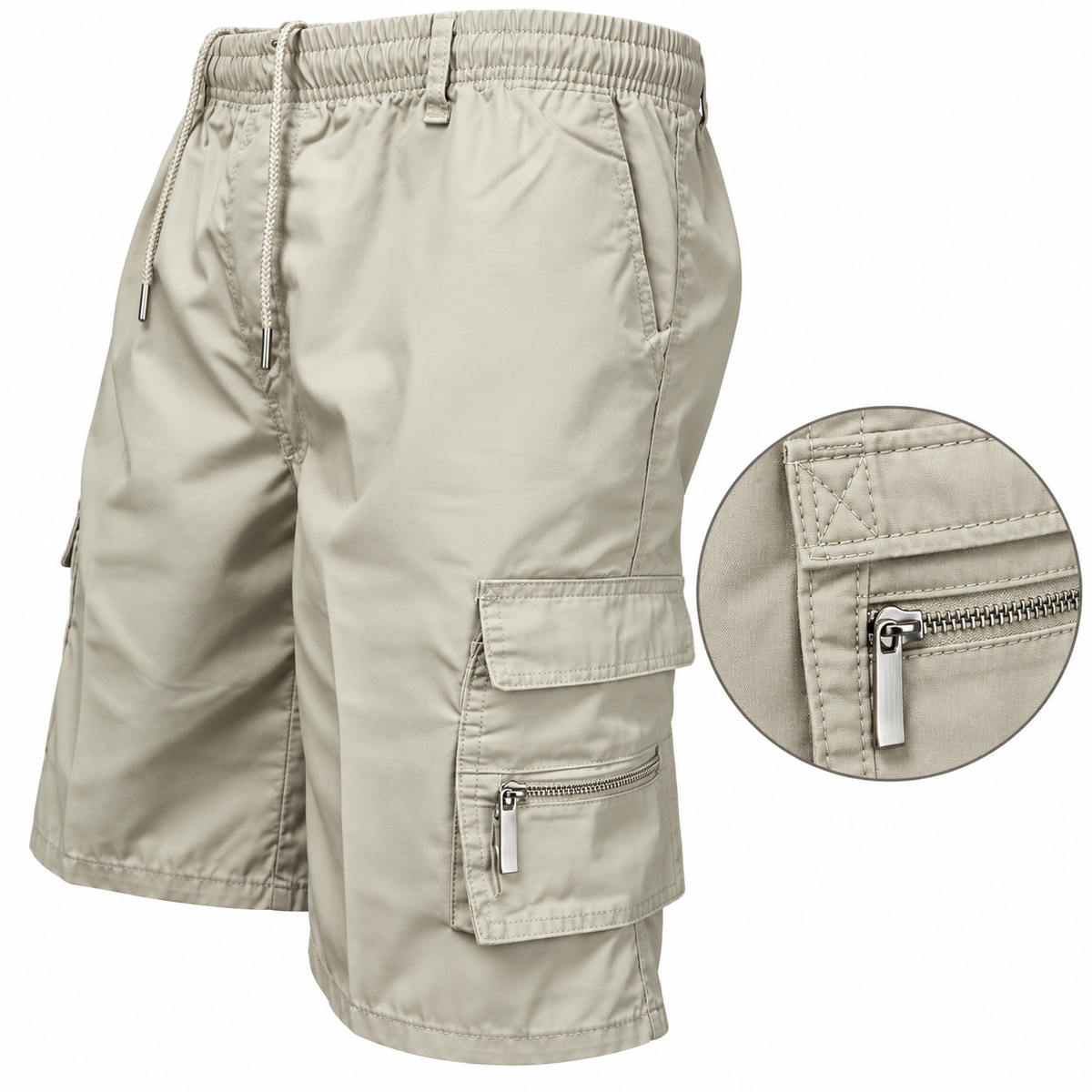08 short blanc randonnee blanc zip
