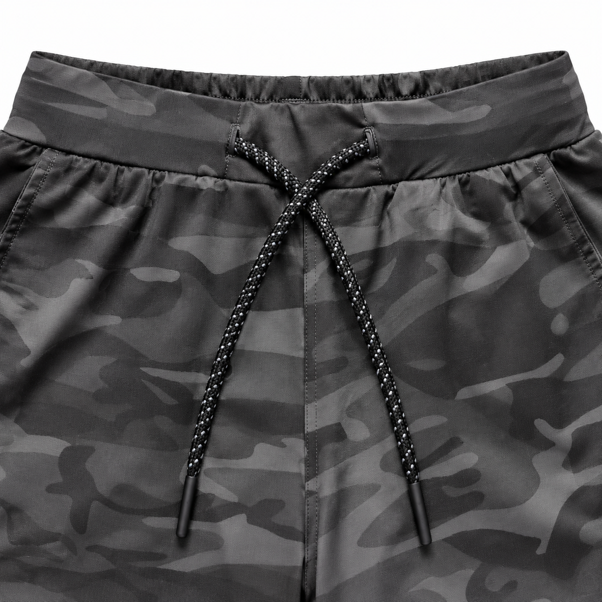08 short de randonnee homme camouflage taille cordon