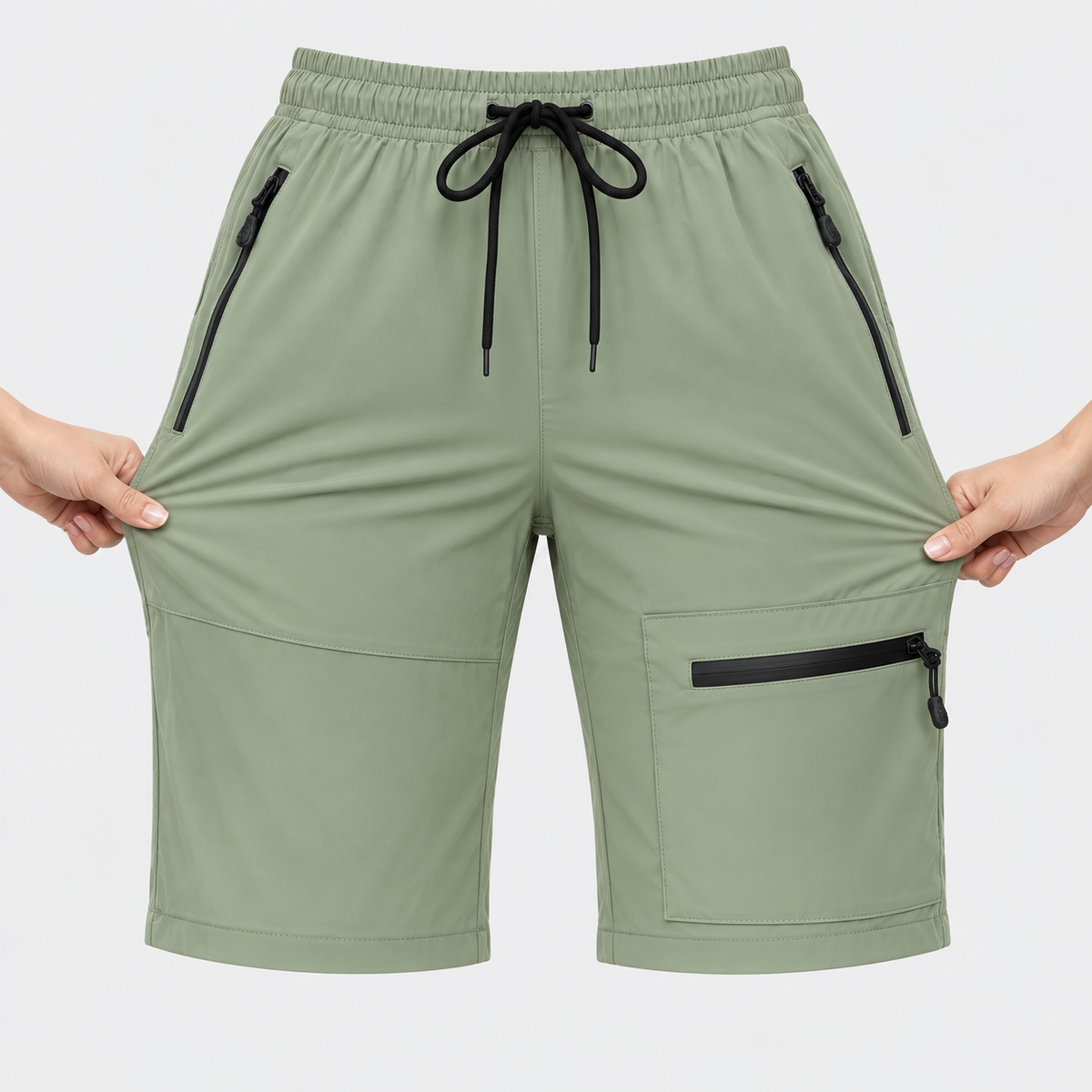 08 short randonnee elastane vert stretch