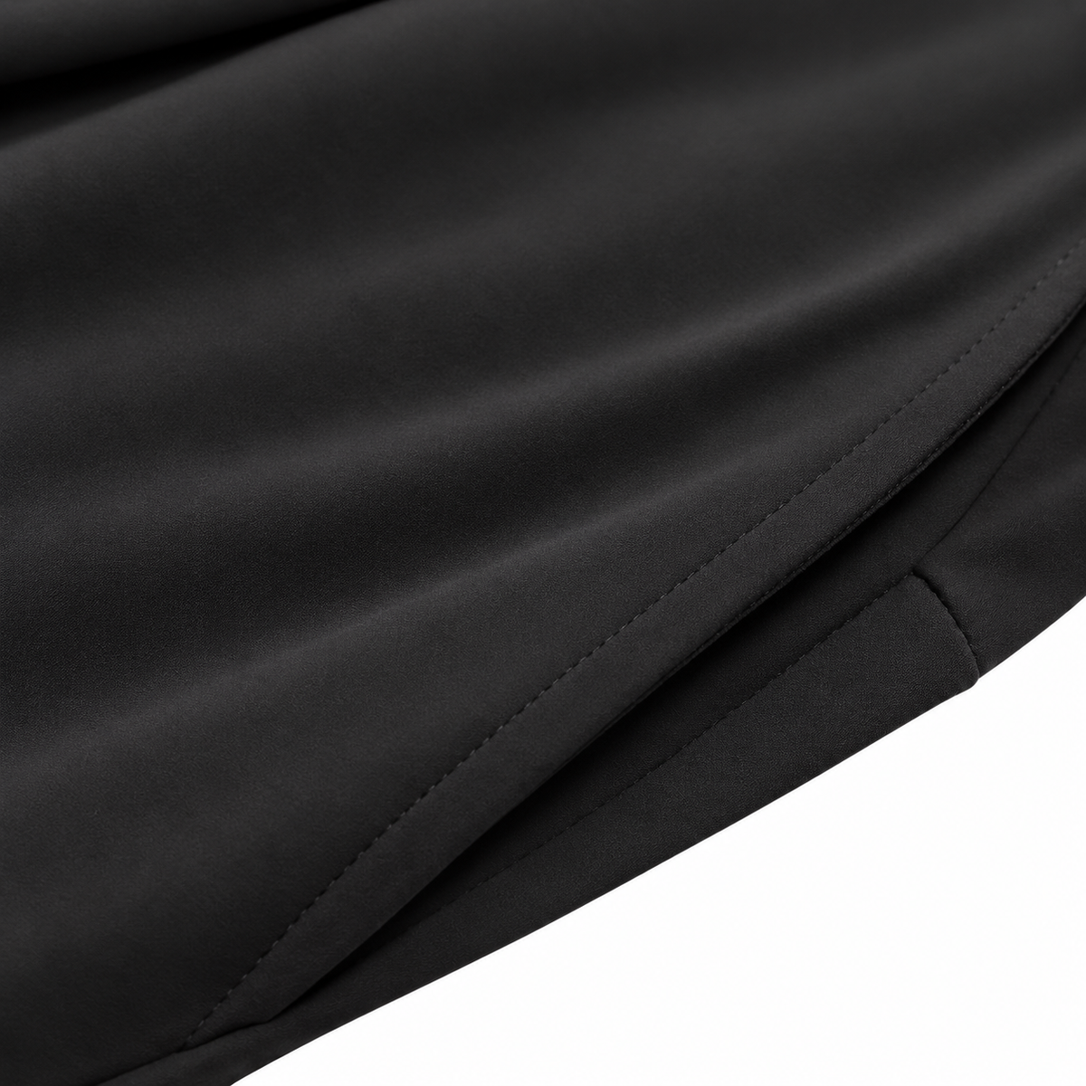 Tissu souple du short safari femme noir – détail