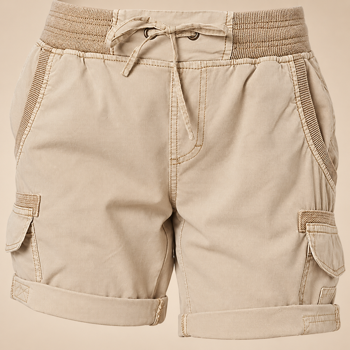 Toile et revers du short de randonnée