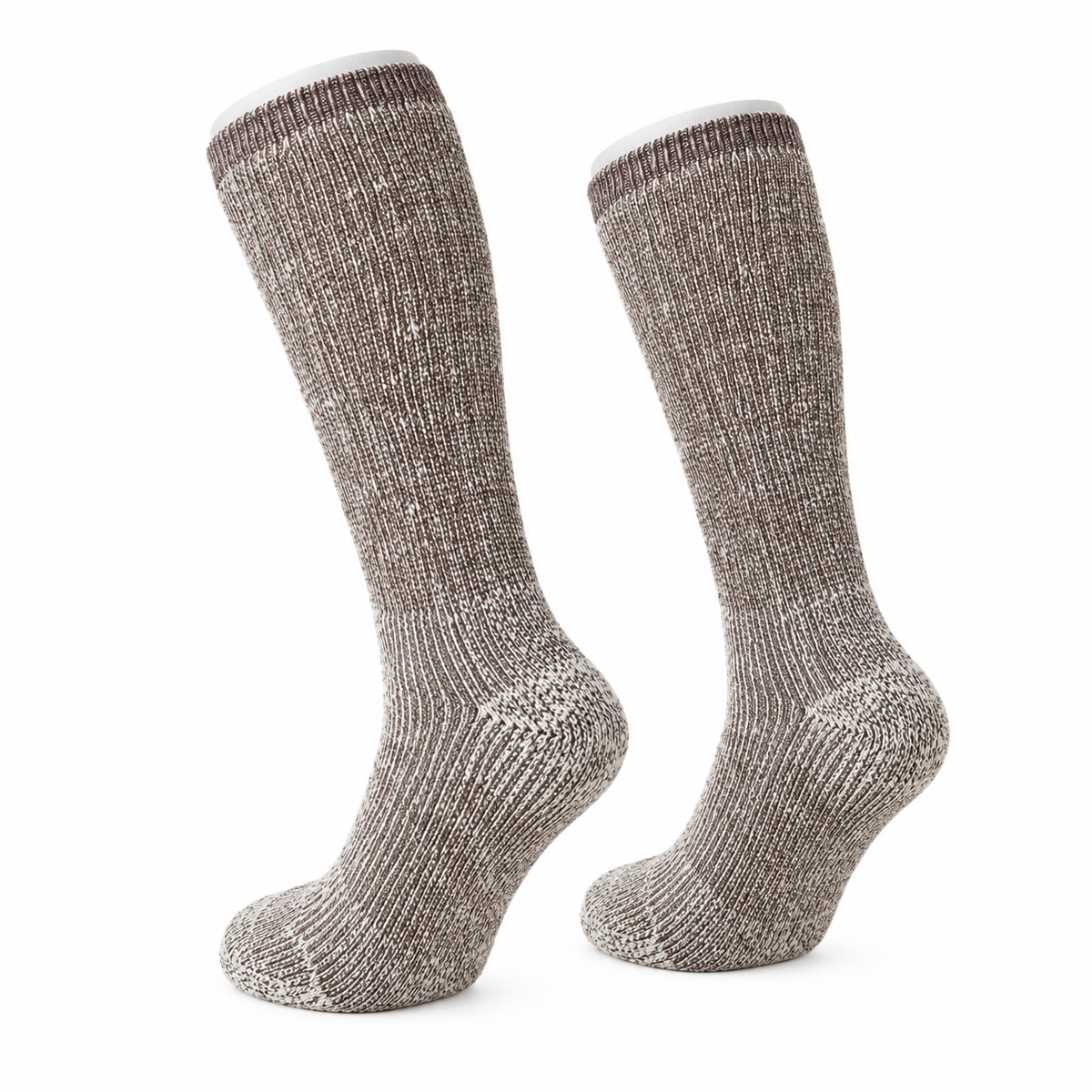 Chaussettes Randonnée Pour Bottes — Café — Conversion Talons