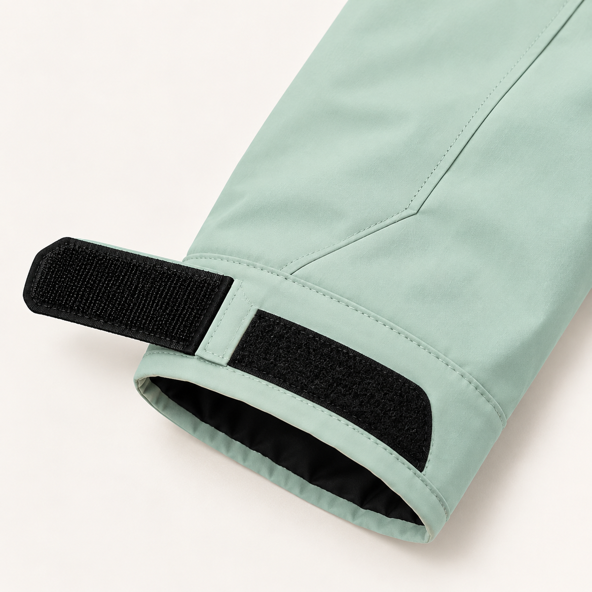 Veste randonnée femme doublée polaire vert clair – poignet réglable