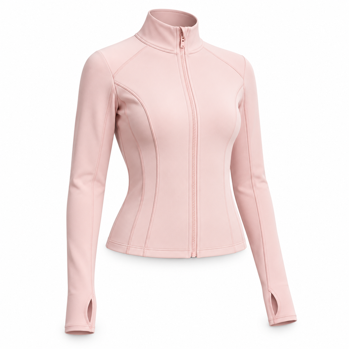 Veste randonnée fille rose – vue trois-quarts