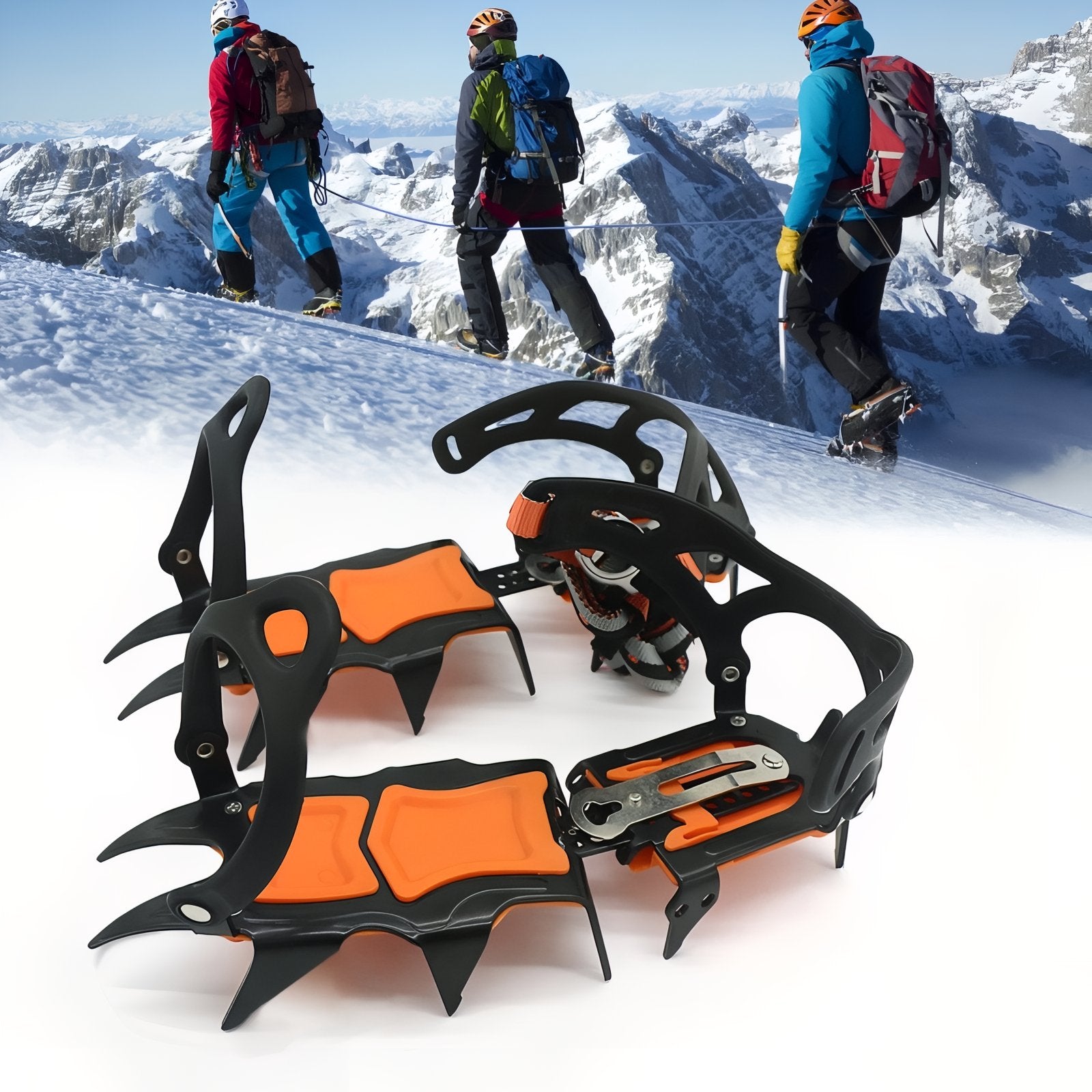 Crampons Plastiques Sur Chaussures De Randonnée