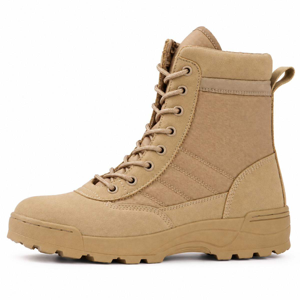 08b botte randonnee impermeable homme sable profil