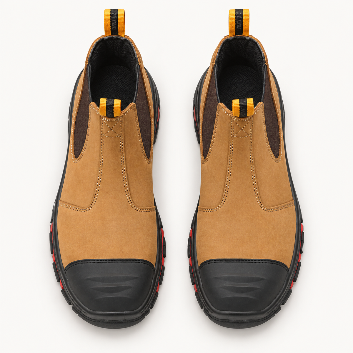 08b chaussures randonnee nubuck paire vue dessus