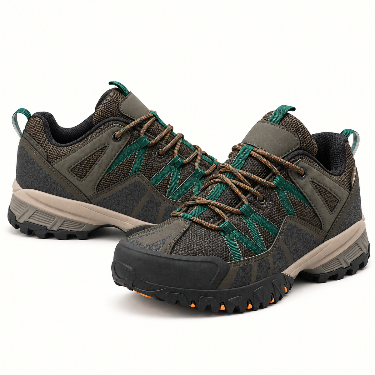 08b chaussures randonnee toute saison vert olive paire