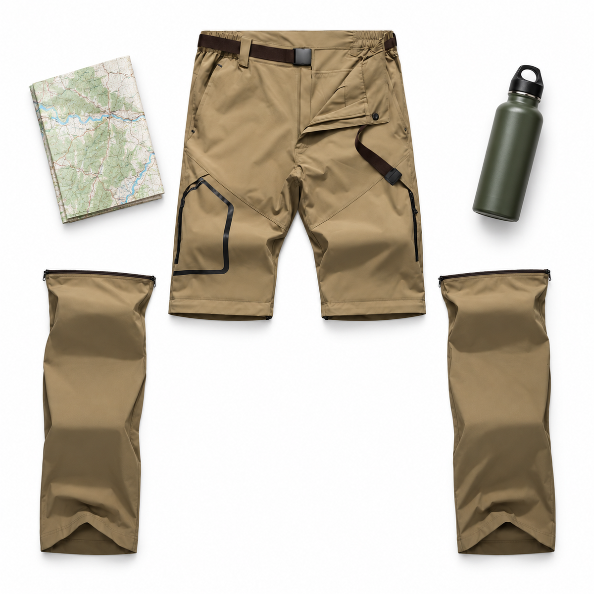 08b pantalon randonnee convertible homme modulable