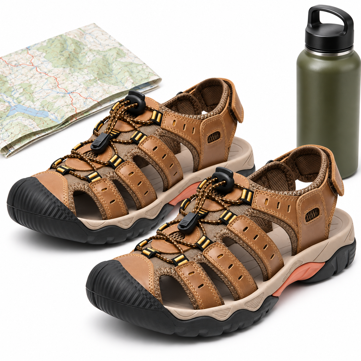 08b sandales interieur cuir randonnee equipement
