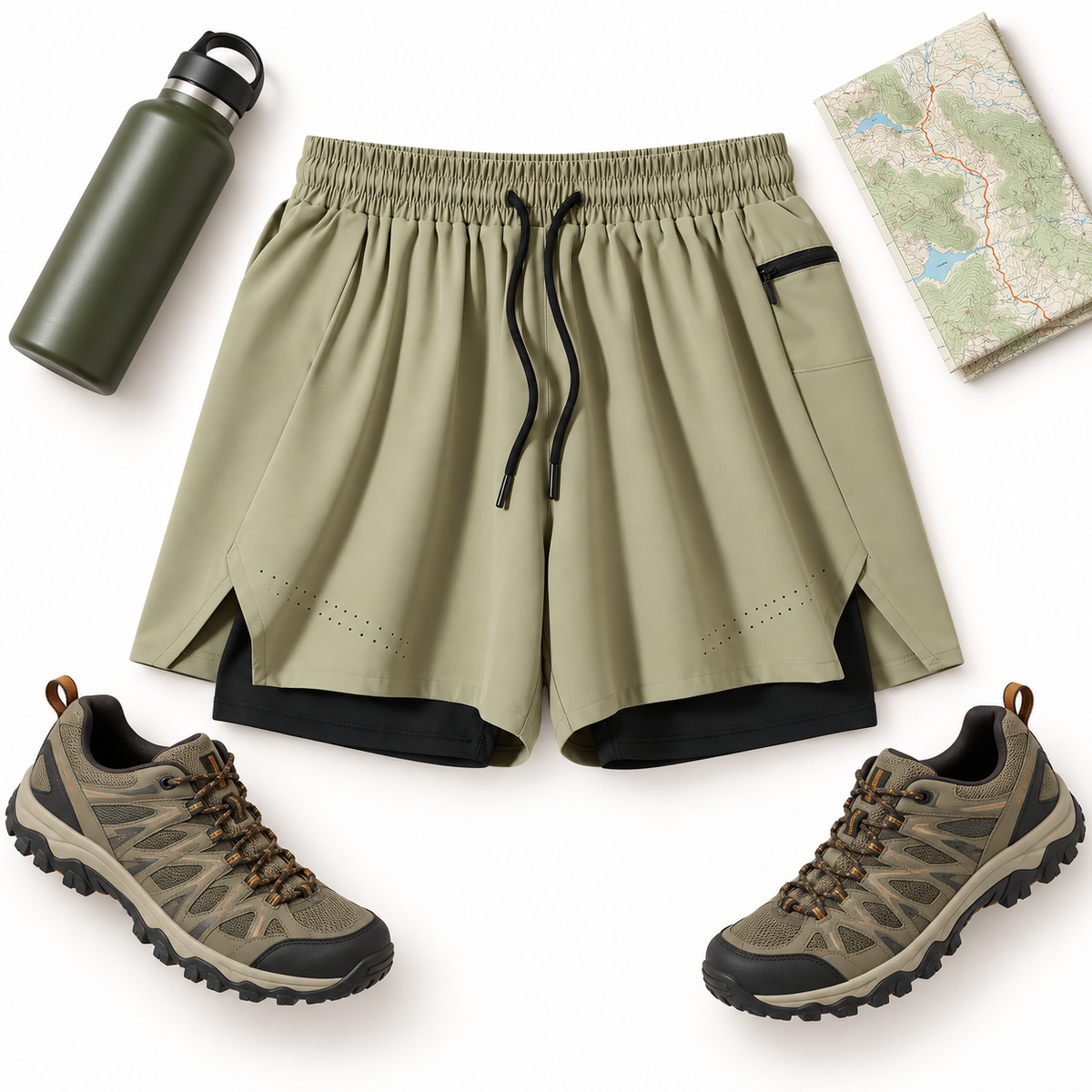 08b short de randonnee homme sechage rapide equipement