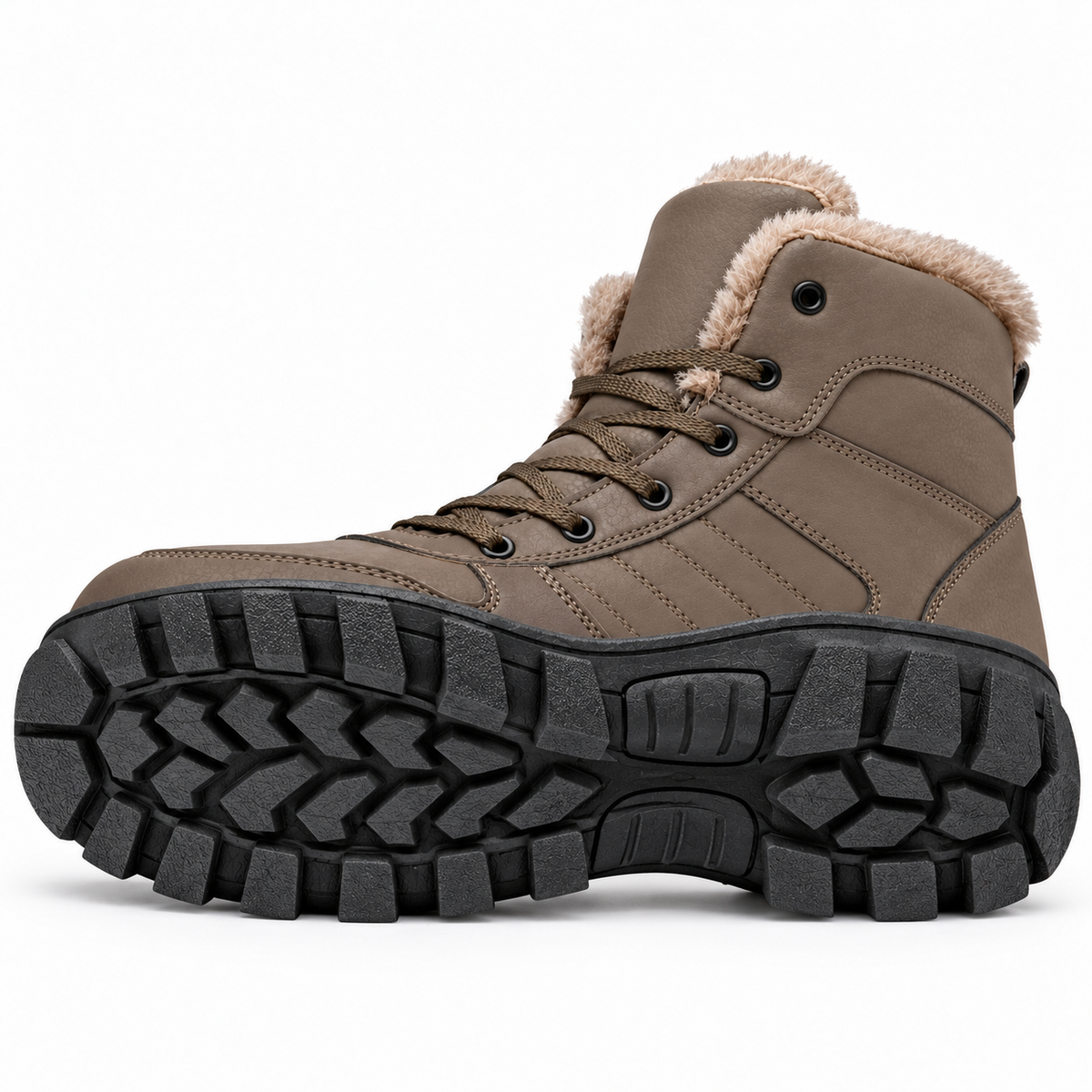 08c botte randonnee marron kaki semelle entiere couchee v2
