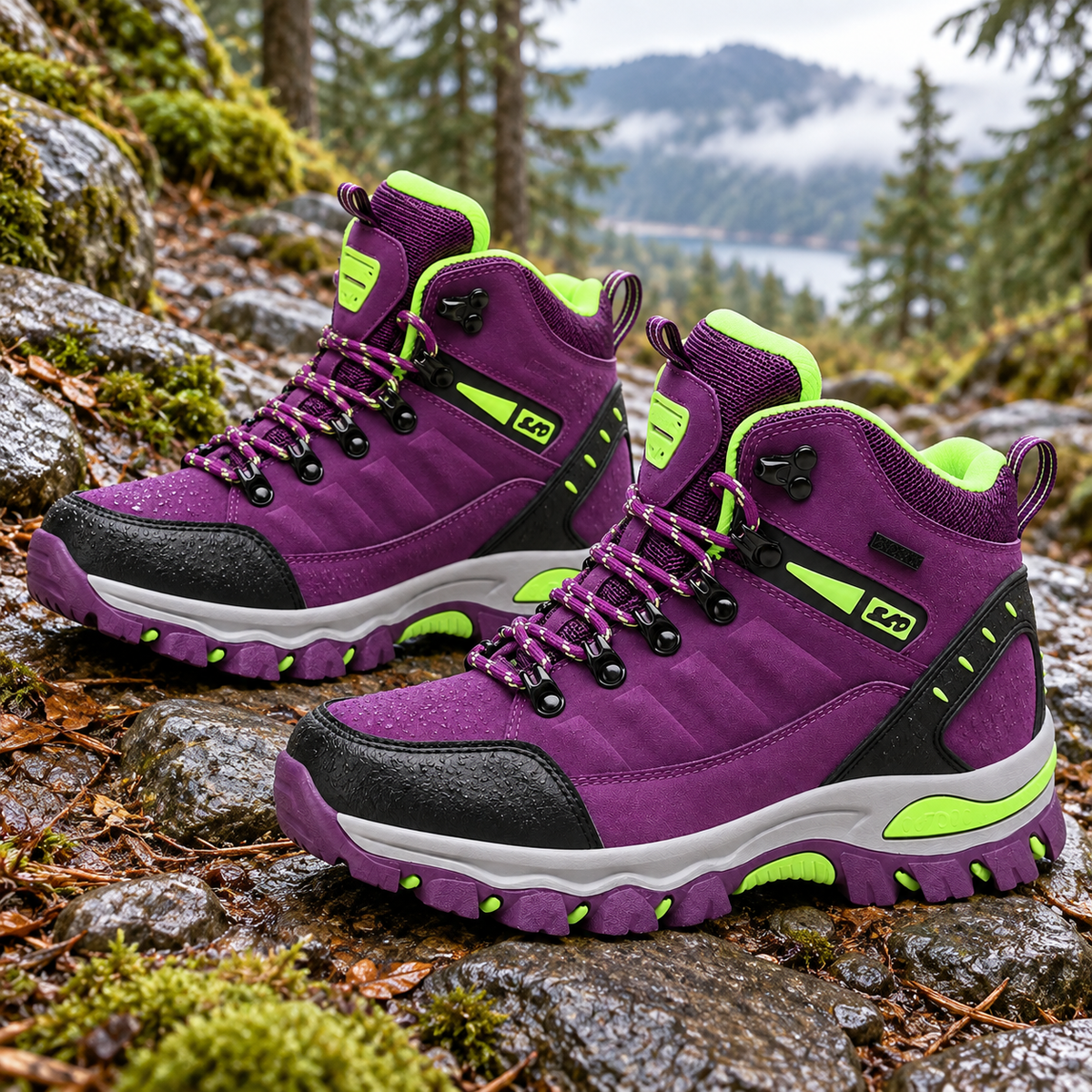 08c chaussures randonnee femme montante terrain humide