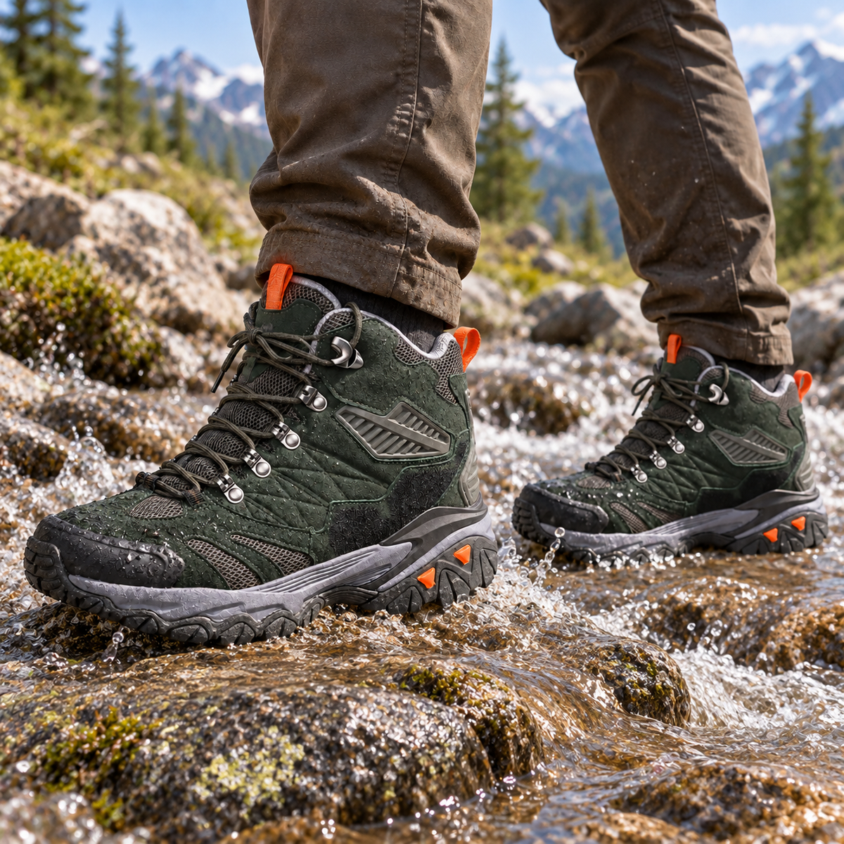 08c chaussures randonnee mid cuir ruisseau