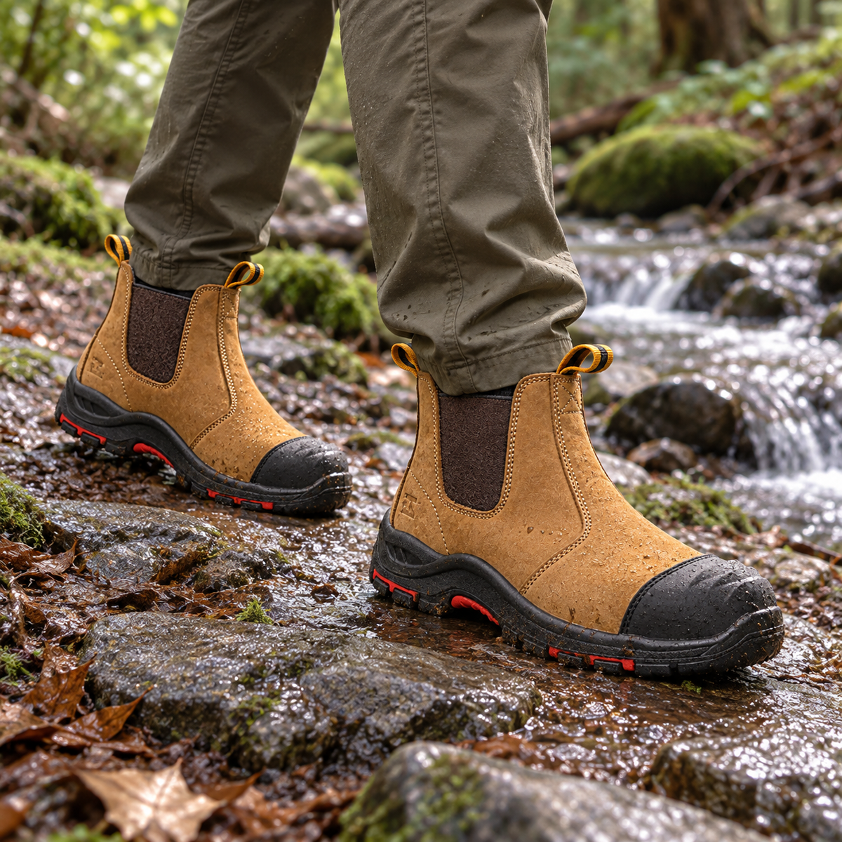 08c chaussures randonnee nubuck portees sentier humide