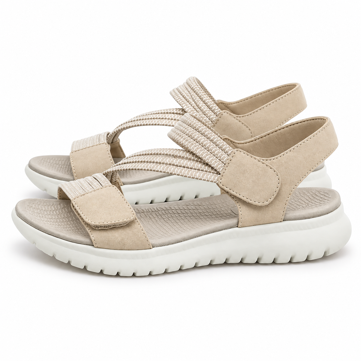 08c sandales randonnee femme beige profil