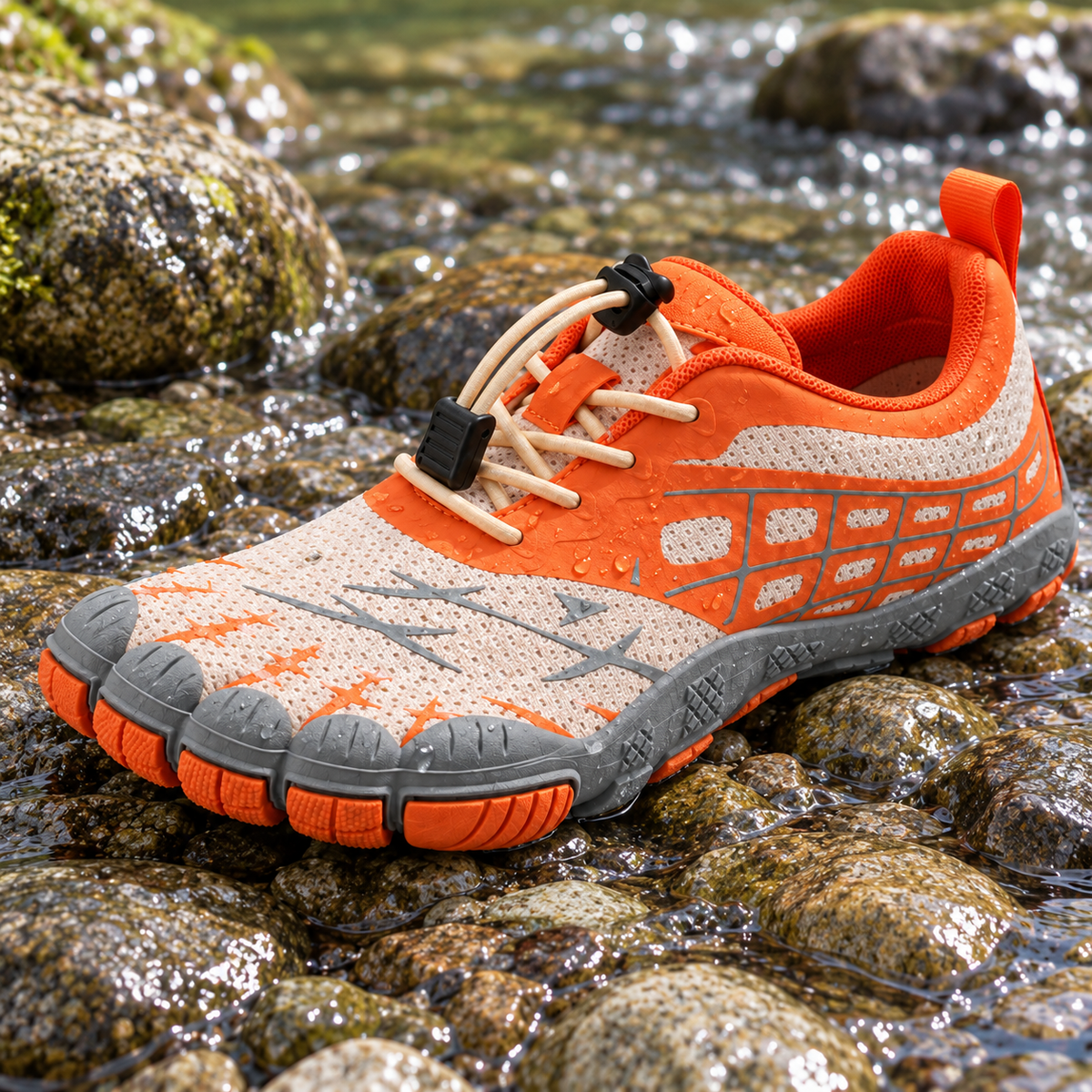 08e chaussure randonnee eau contact ruisseau