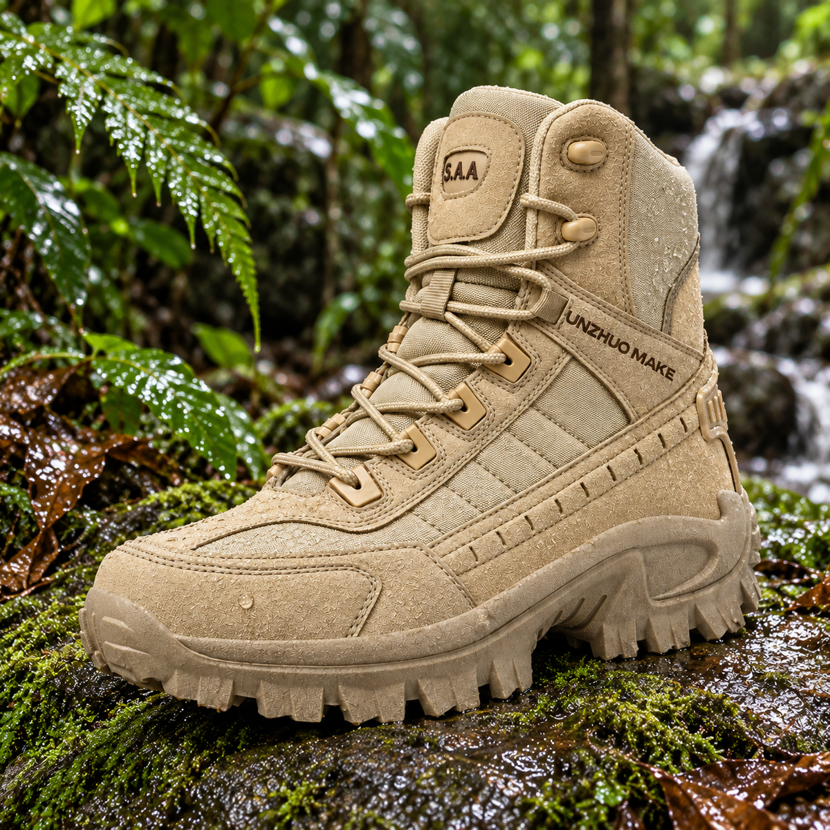 08f chaussure randonnee jungle rocher humide