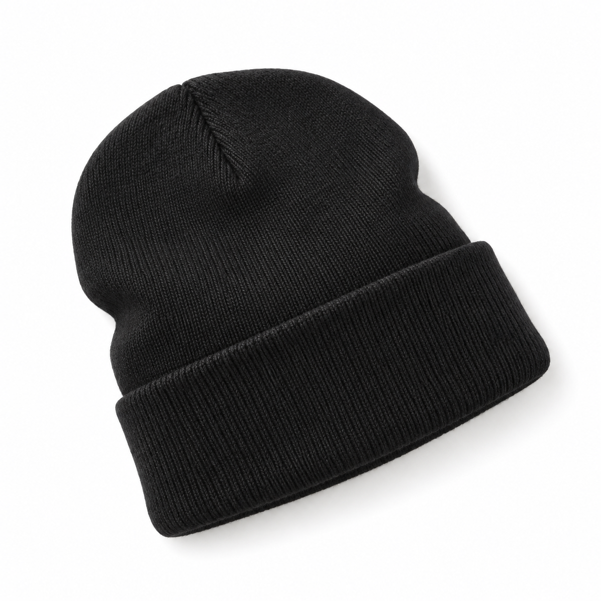 Bonnet chaud de randonnée noir – texture de la maille