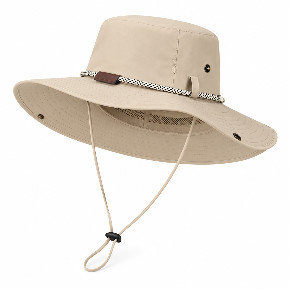 Chapeau randonnée grande taille kaki – dessous du bord