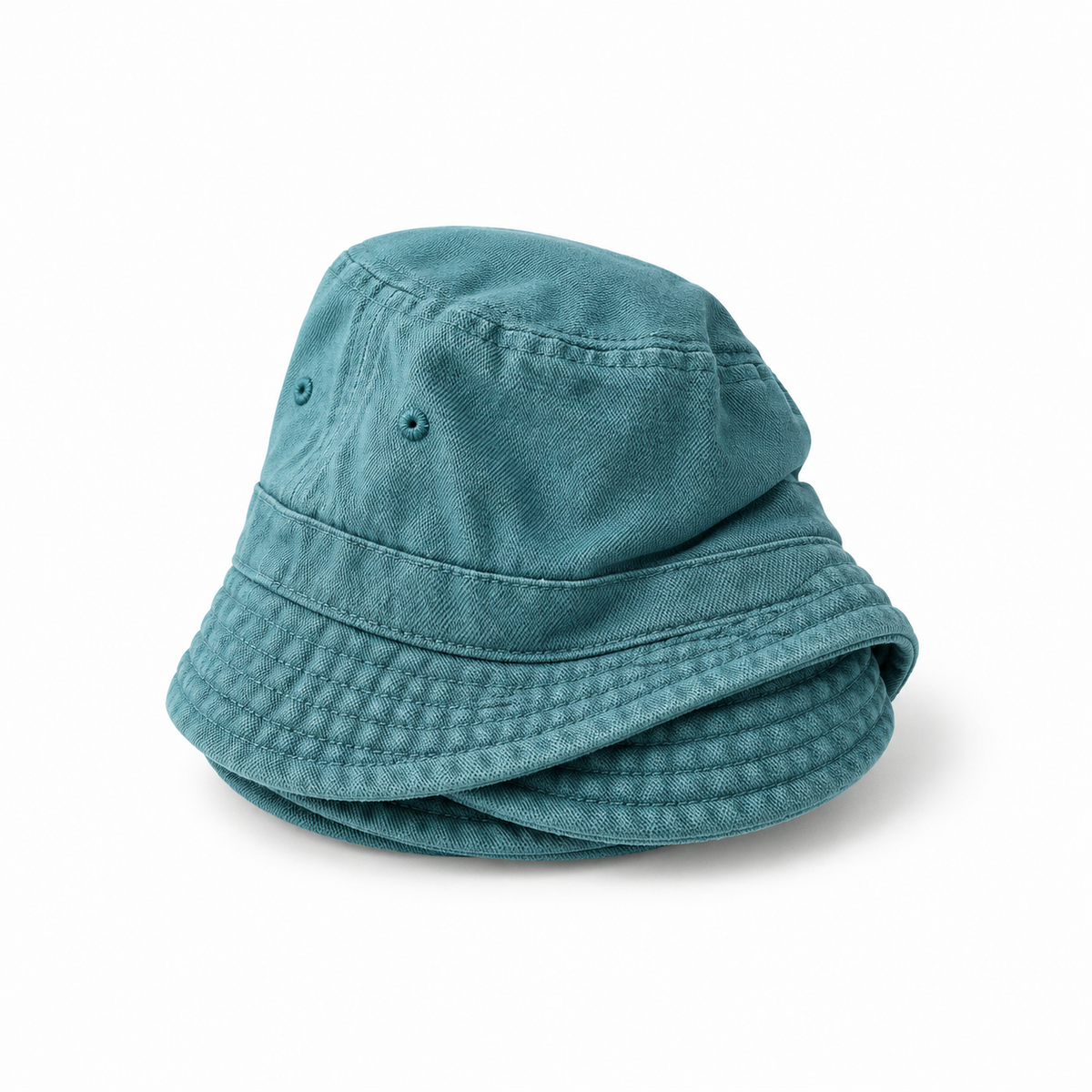 Chapeau randonnée pliable bleu – pliage compact