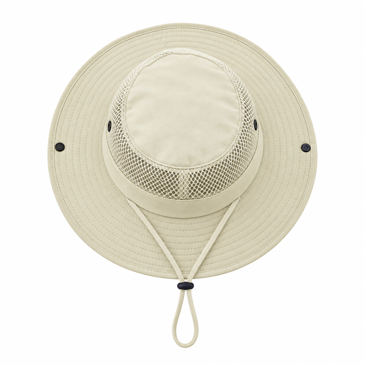 Chapeau safari kaki – dessus